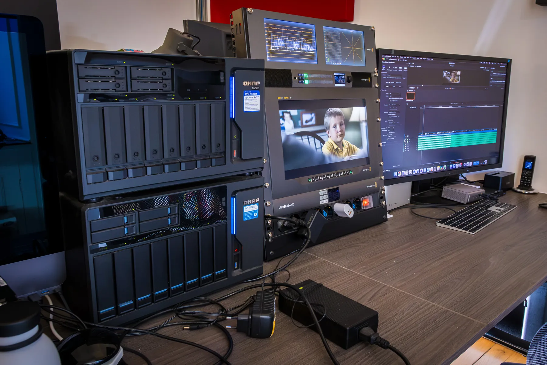 I server e il monitor broadcast della sala finishing e delivery